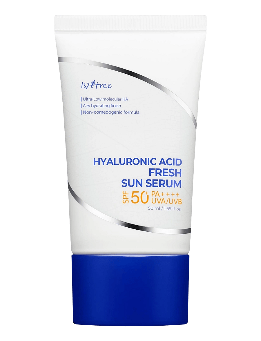 Isntree - Hyaluronic Acid Fresh Sun Serum SPF 50+ PA++++ - til ansigtet - clear - 1