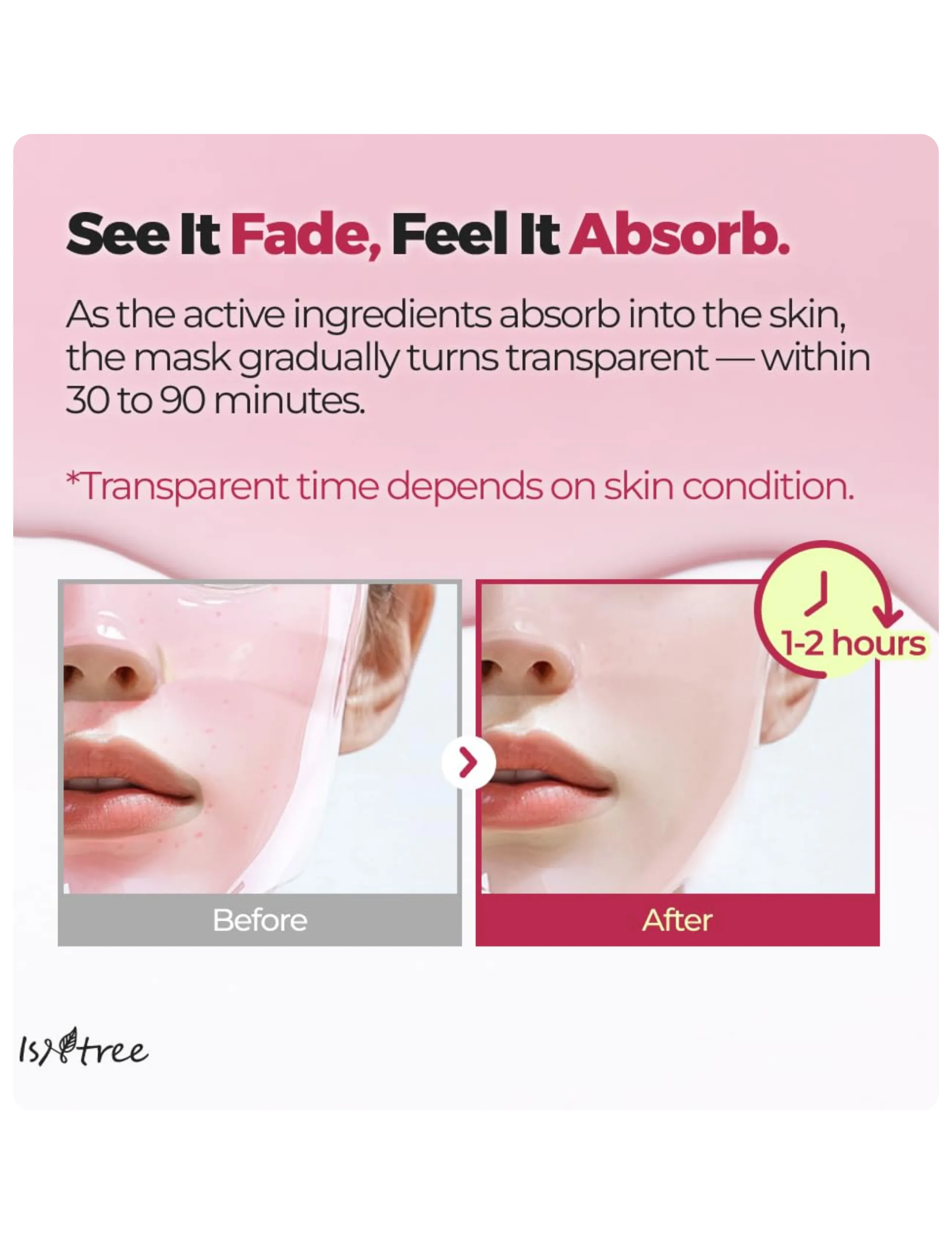 Isntree - Plum Peptide Plumping Gel Mask - sheet masks - clear - 2