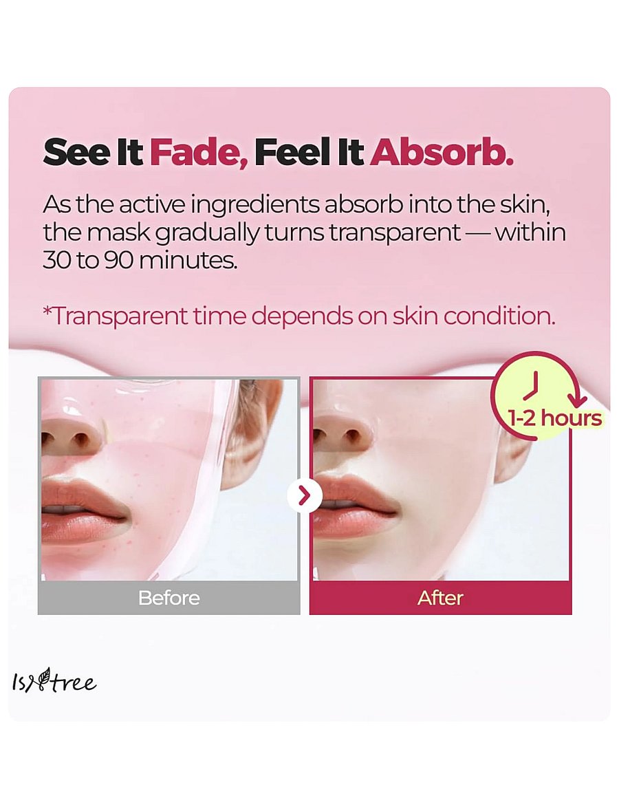 Isntree - Plum Peptide Plumping Gel Mask - sheet masks - clear - 2