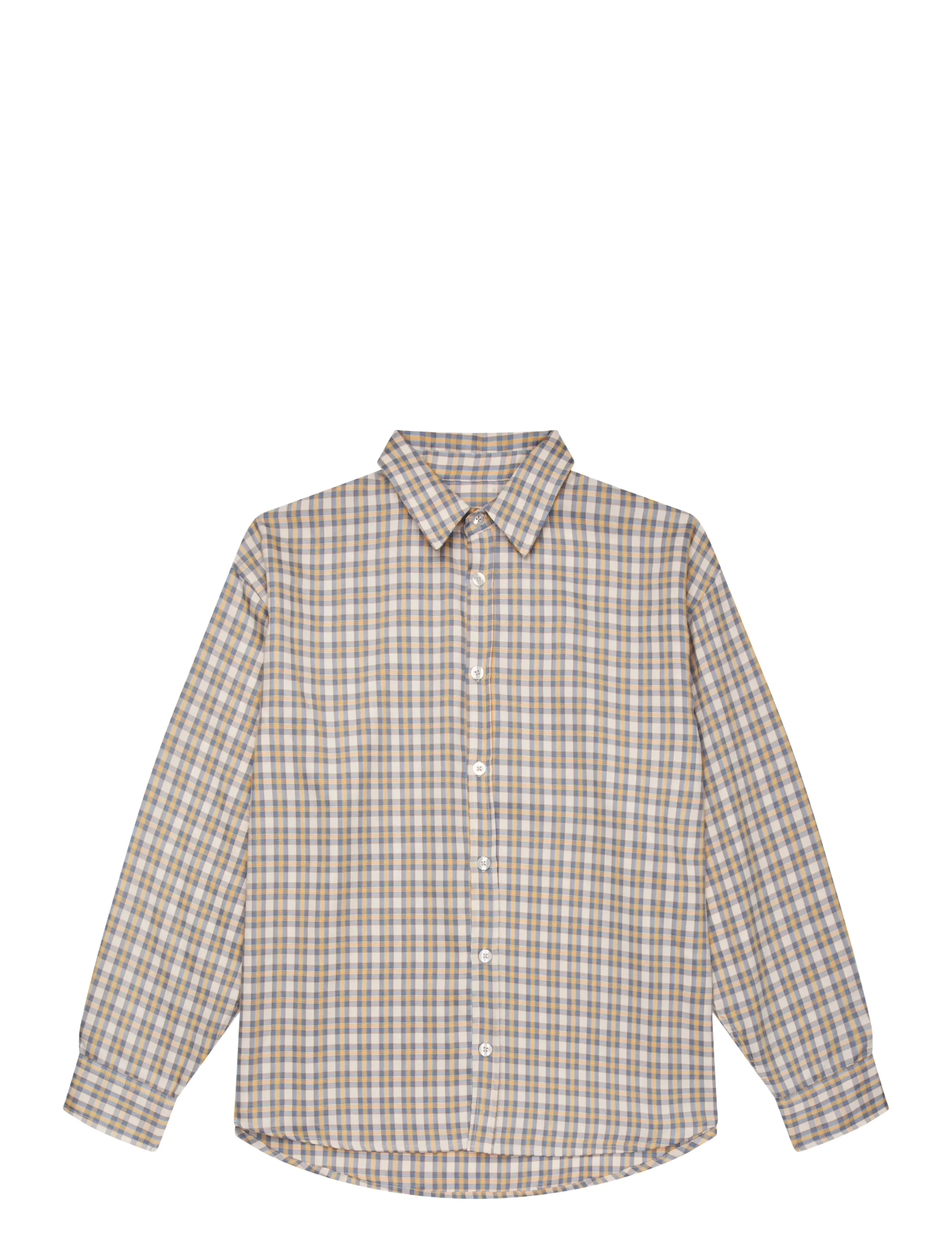 Isnurh Basement relax Shirt Yellow Check - Skjorter - YELLOW / beige