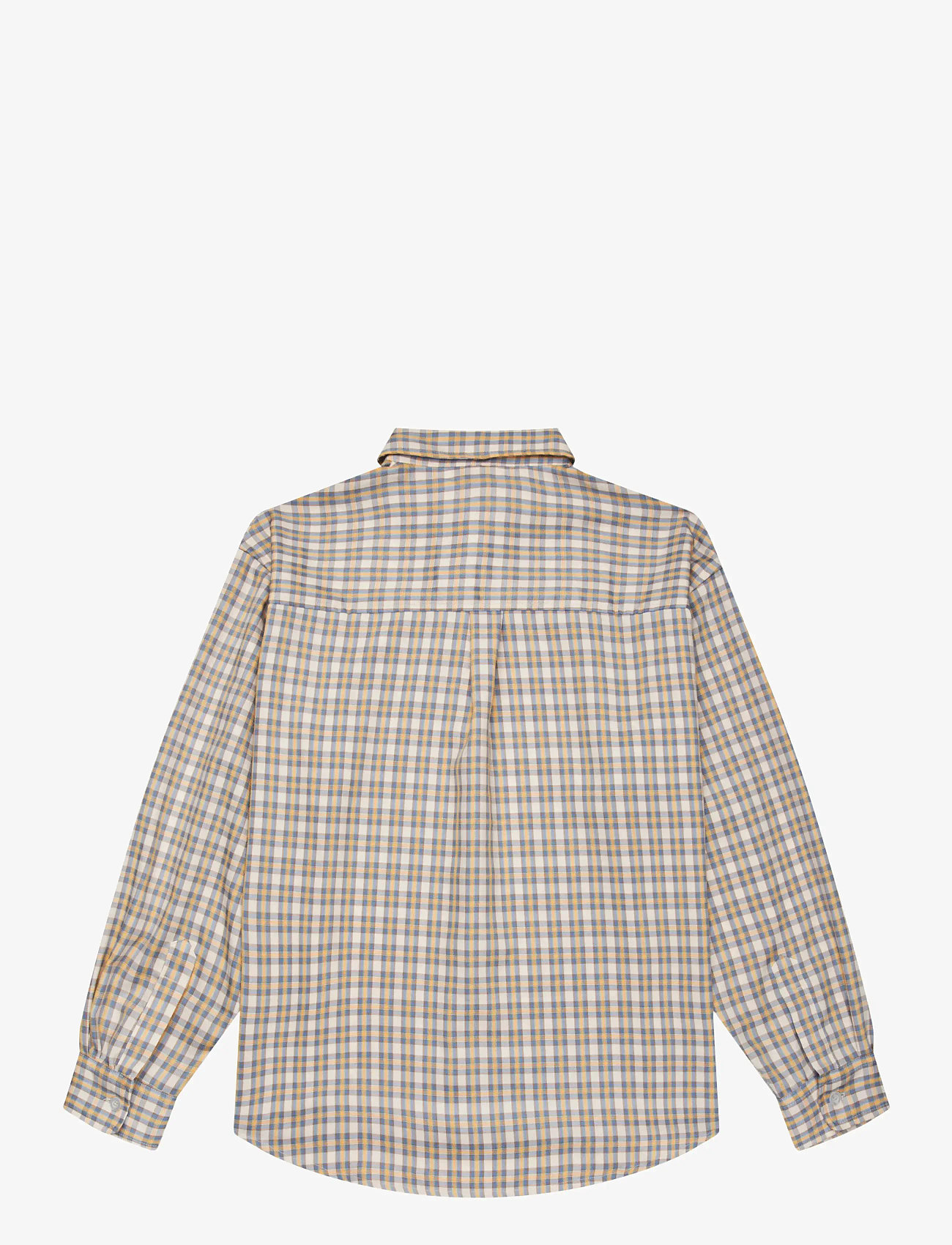 Isnurh - Basement relax Shirt Green Check - rutiga skjortor - yellow - 2