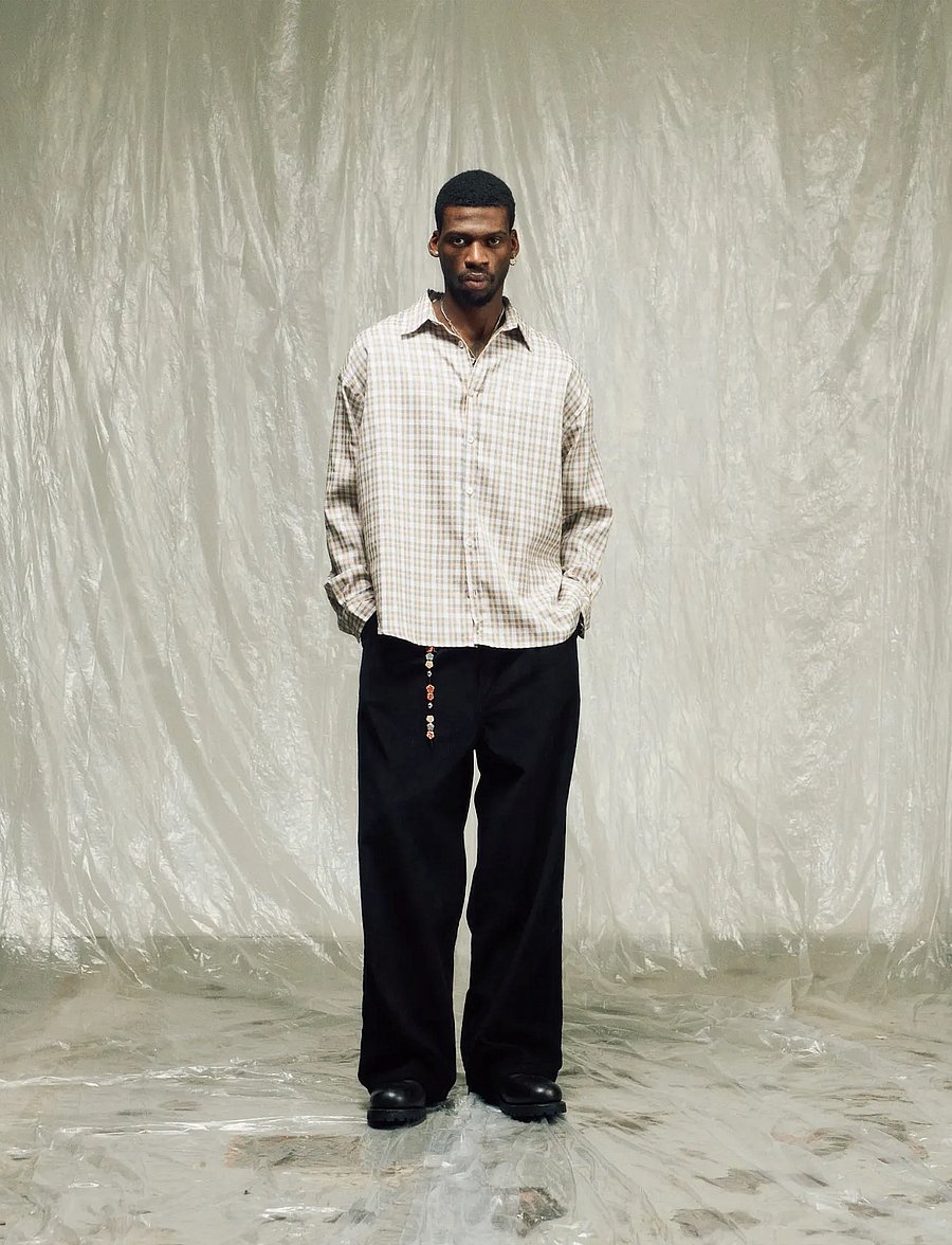 Isnurh - Basement relax Shirt Green Check - karierte hemden - yellow - 0