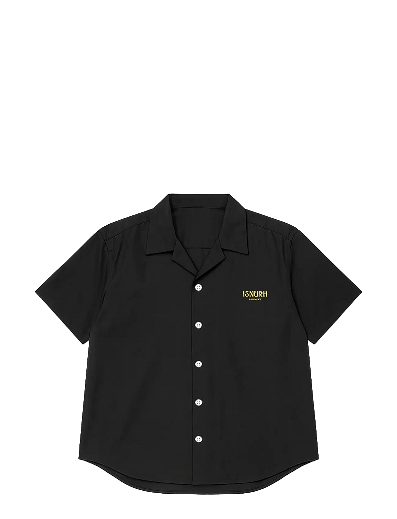 Isnurh - Isnurh Basement Relax Short sleeve shirt - lühikeste varrukatega särgid - black - 1