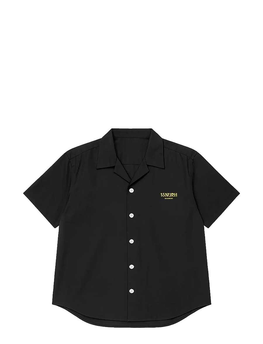 Isnurh - Isnurh Basement Relax Short sleeve shirt - kurzarmhemden - black - 1