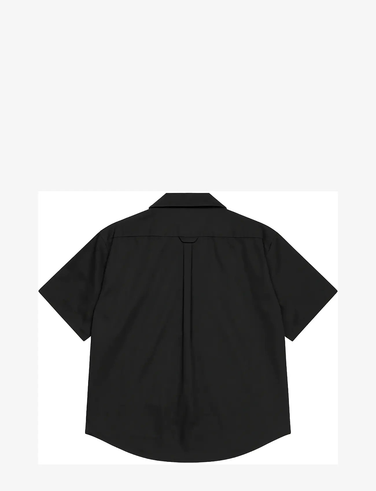 Isnurh - Isnurh Basement Relax Short sleeve shirt - kortærmede skjorter - black - 2