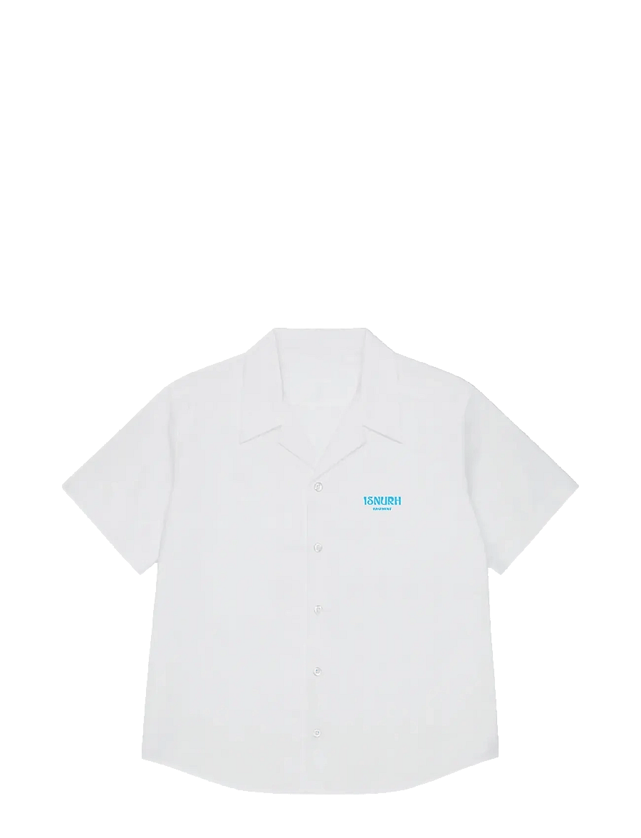 Isnurh - Isnurh Basement Relax Short sleeve shirt - lühikeste varrukatega särgid - white - 1