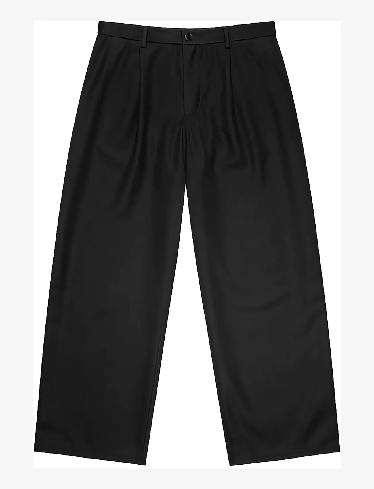 Isnurh - Isnurh Basement Wide Suit pants - habitbukser - black - 1
