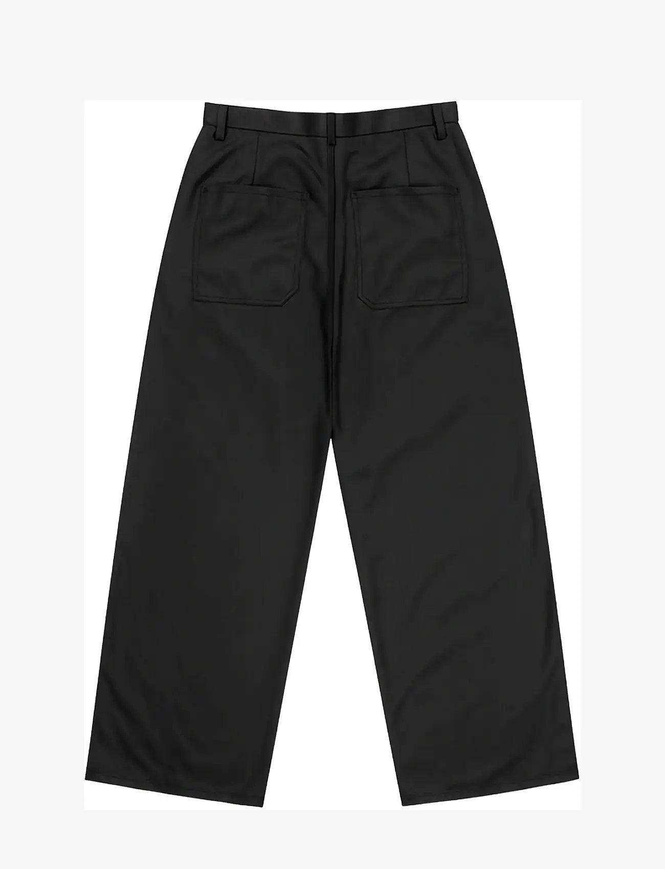 Isnurh - Isnurh Basement Wide Suit pants - habitbukser - black - 2