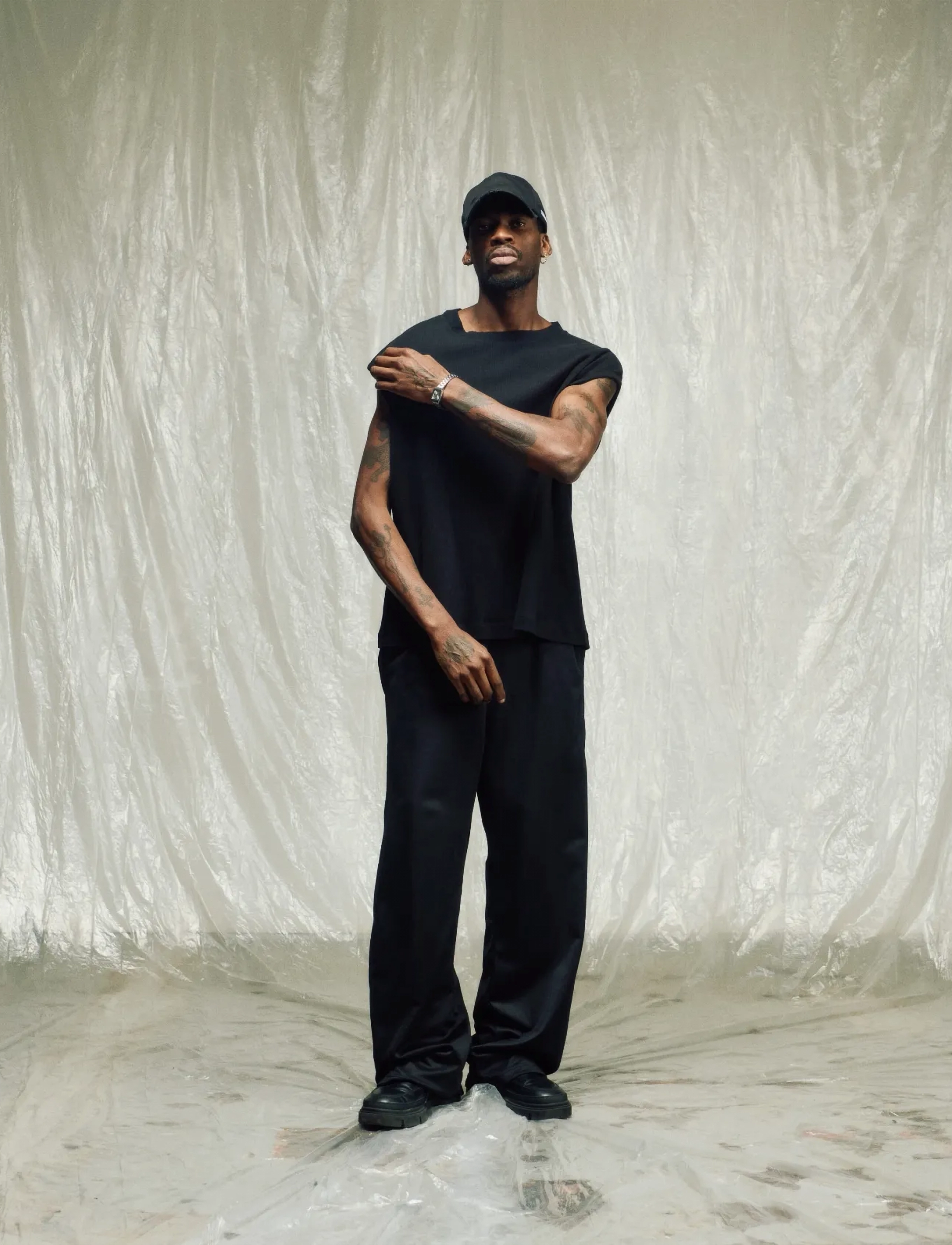 Isnurh Isnurh Relax Rib Tank top - Puhkuse põhitooted - BLACK / black