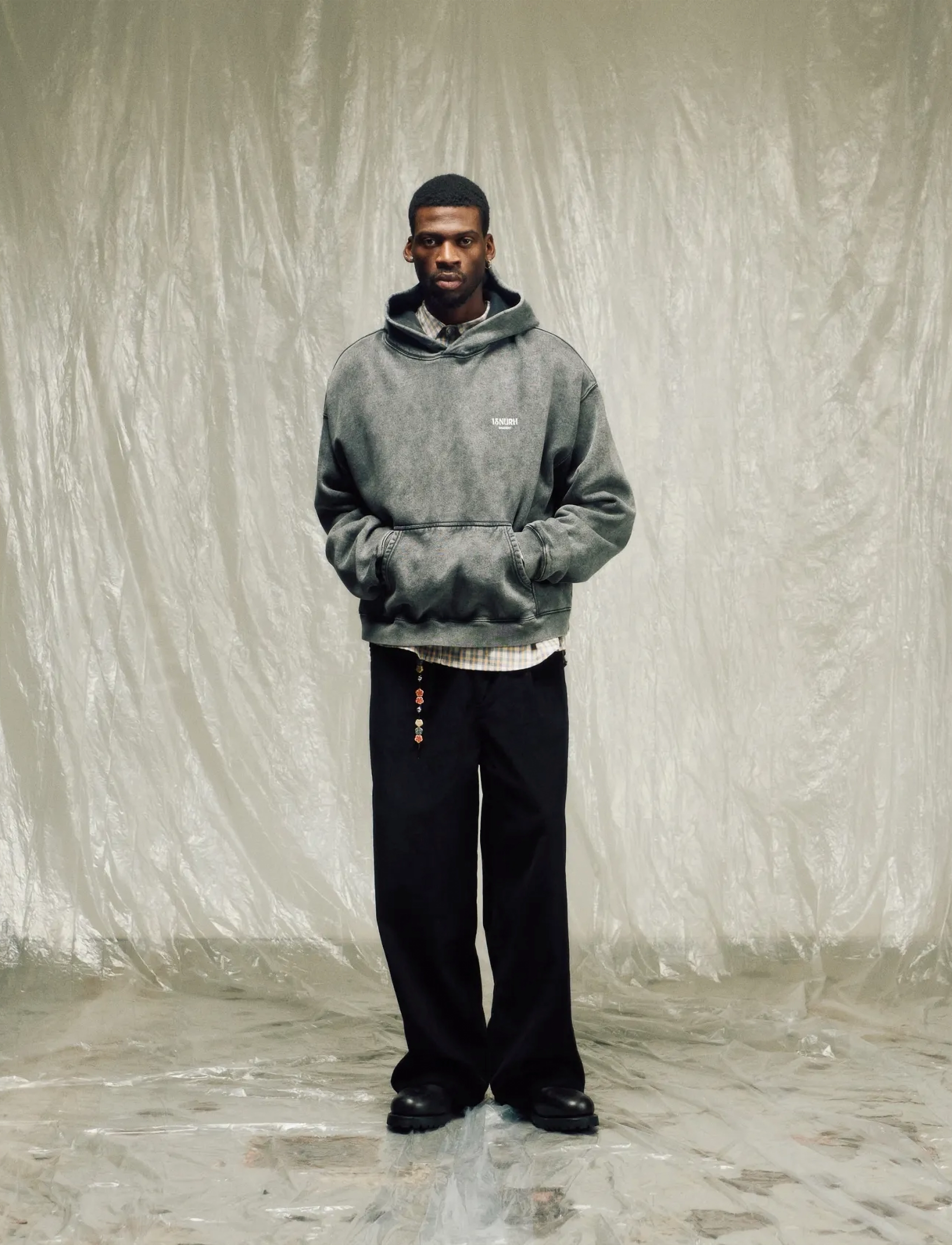 Isnurh Isnurh Basement Relax Hoodie - Kapuzenpullover - GREY / grey