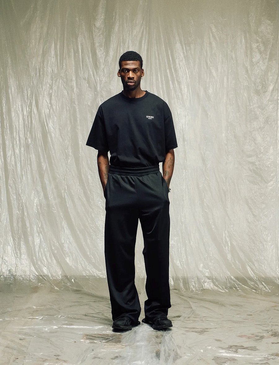 Isnurh - Isnurh Basement Wide Trackpants - vabaajapüksid - black - 0