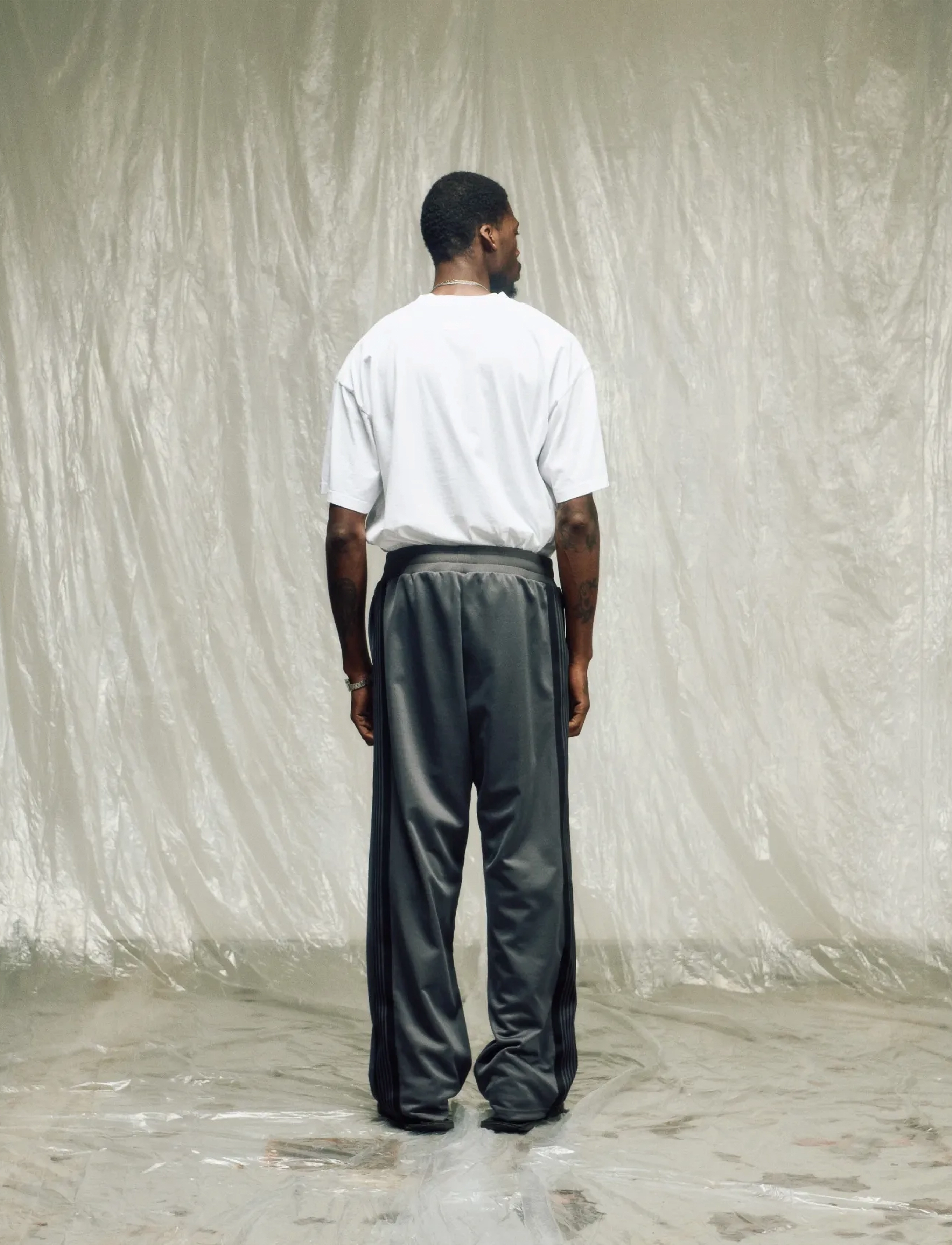 Isnurh - Isnurh Basement Wide Trackpants - casual - grey - 3