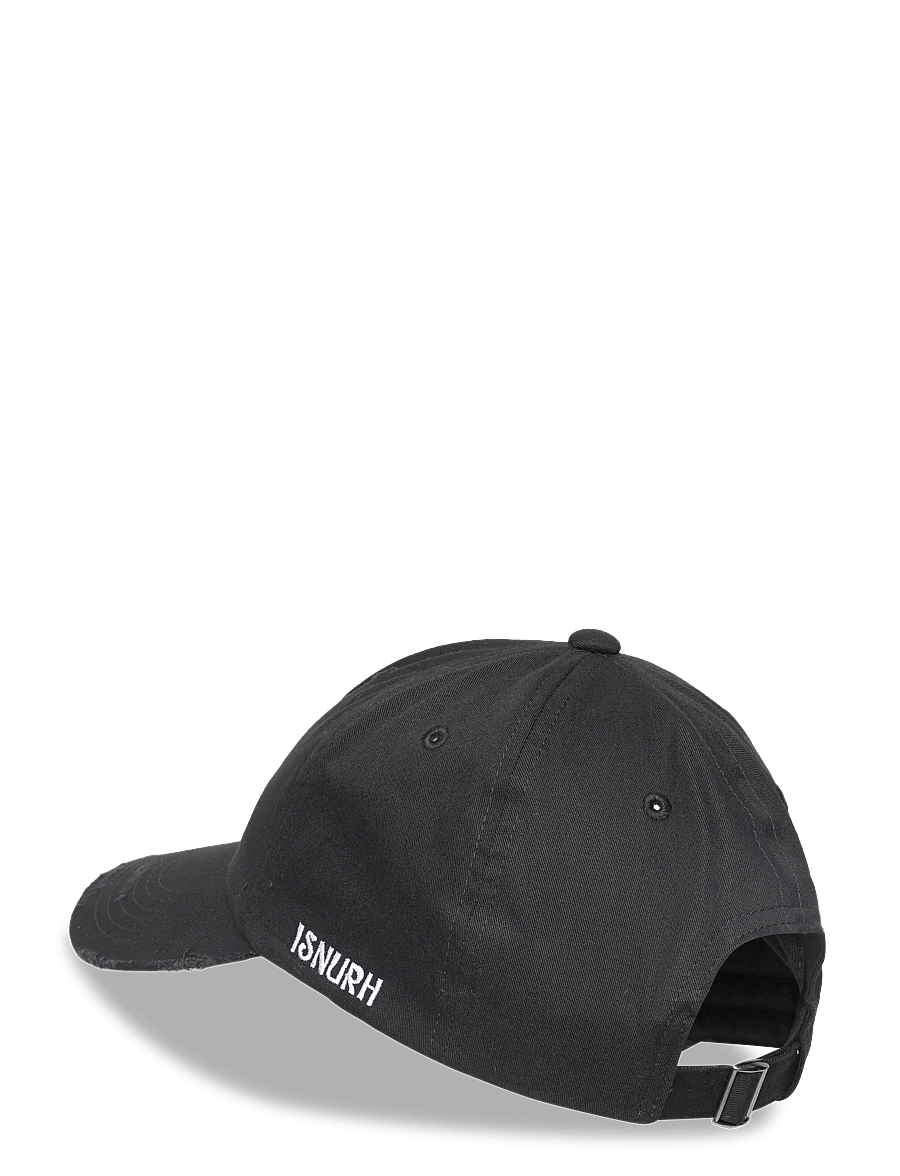 Isnurh - Isnurh Basement distressed cap - kappen - black - 2