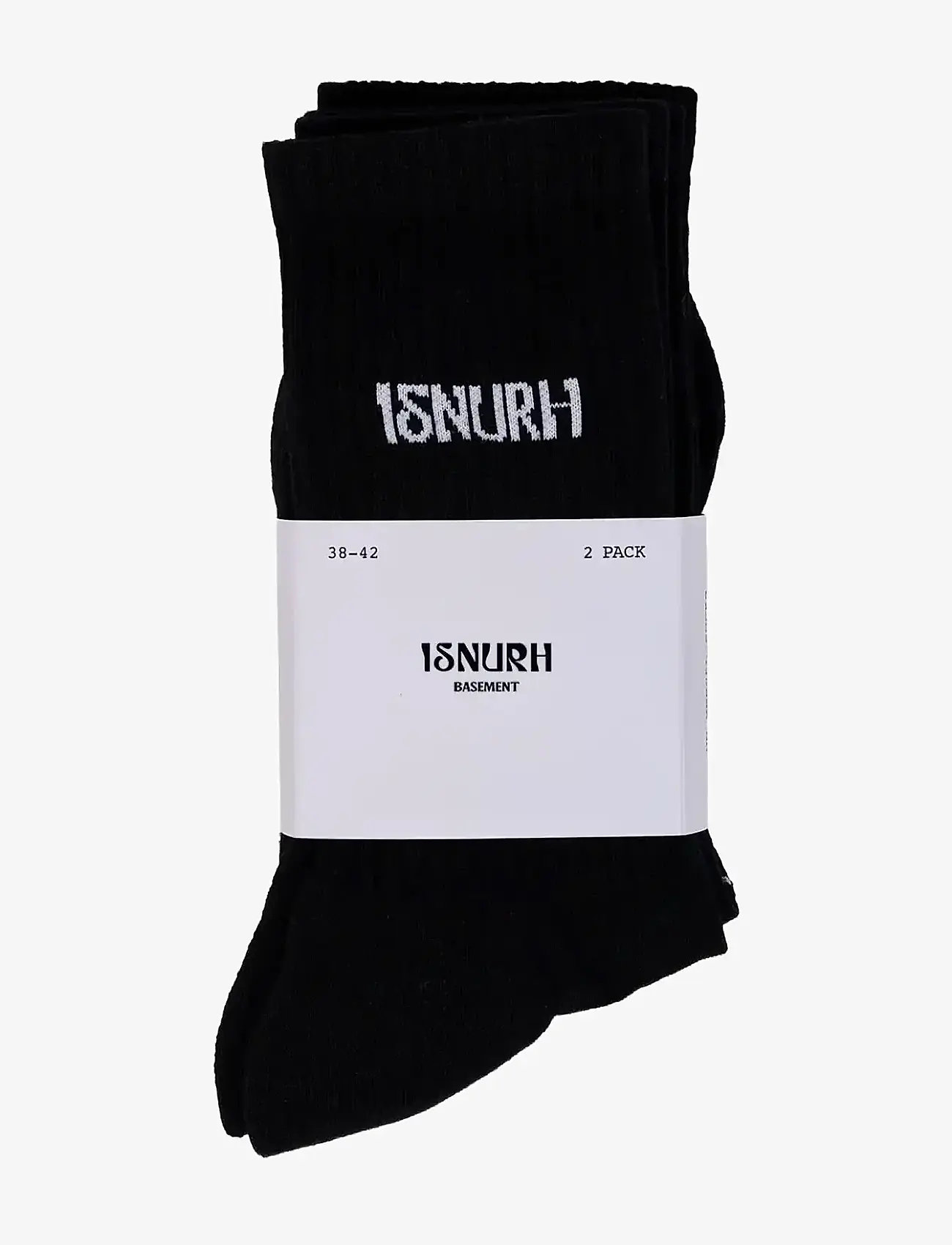Isnurh - Isnurh Basement Socks 2pack - klassikalised sokid - black - 0