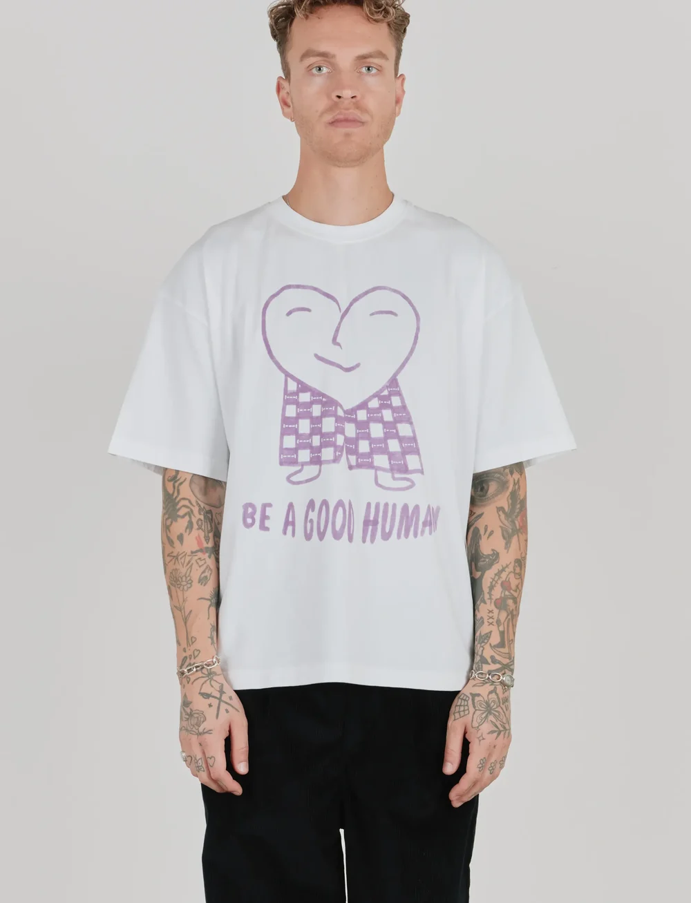Isnurh - Isnurh Heartman T-shirt - kortärmade t-shirts - white - 0