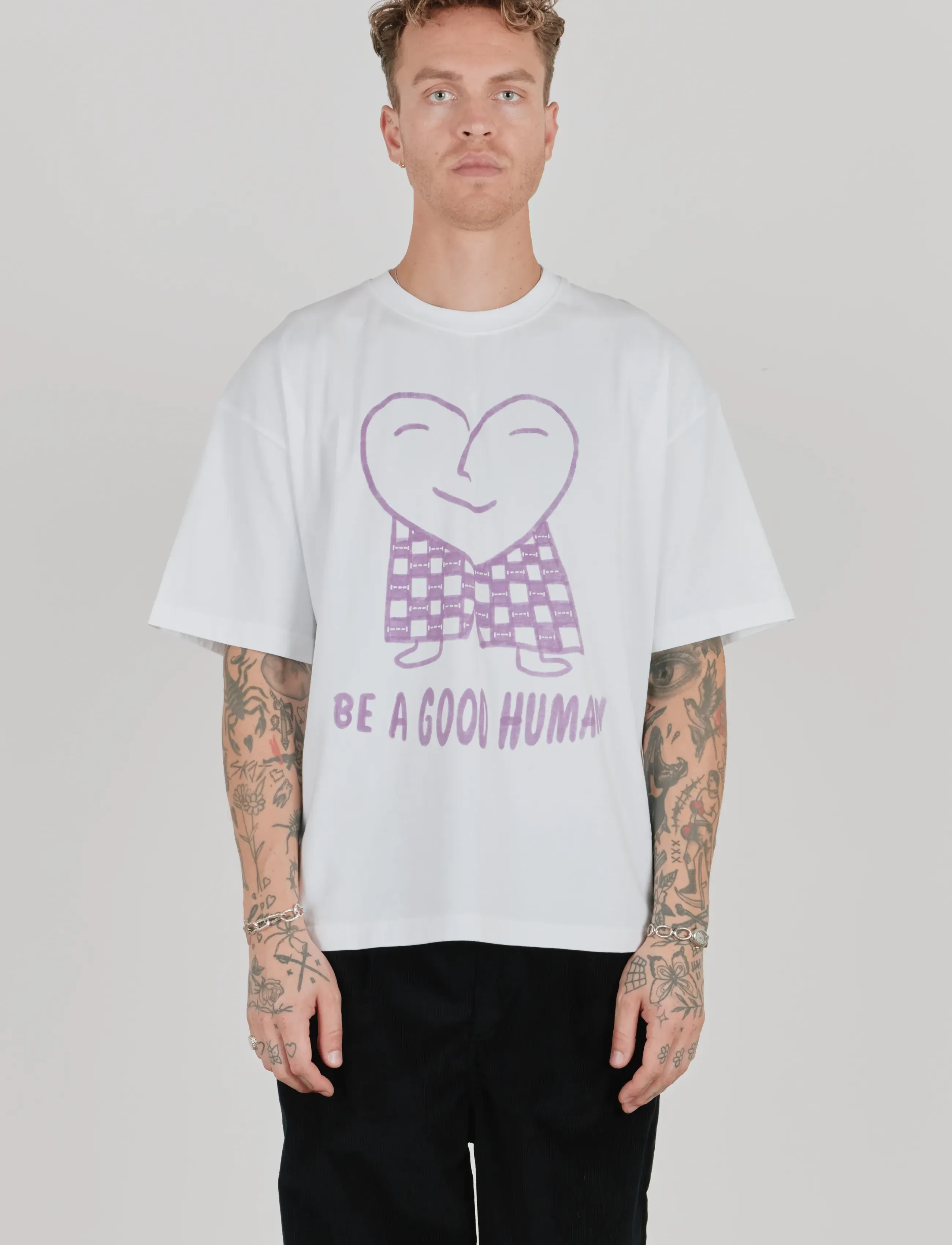 Isnurh Isnurh Heartman T-shirt - Tøj - WHITE / white