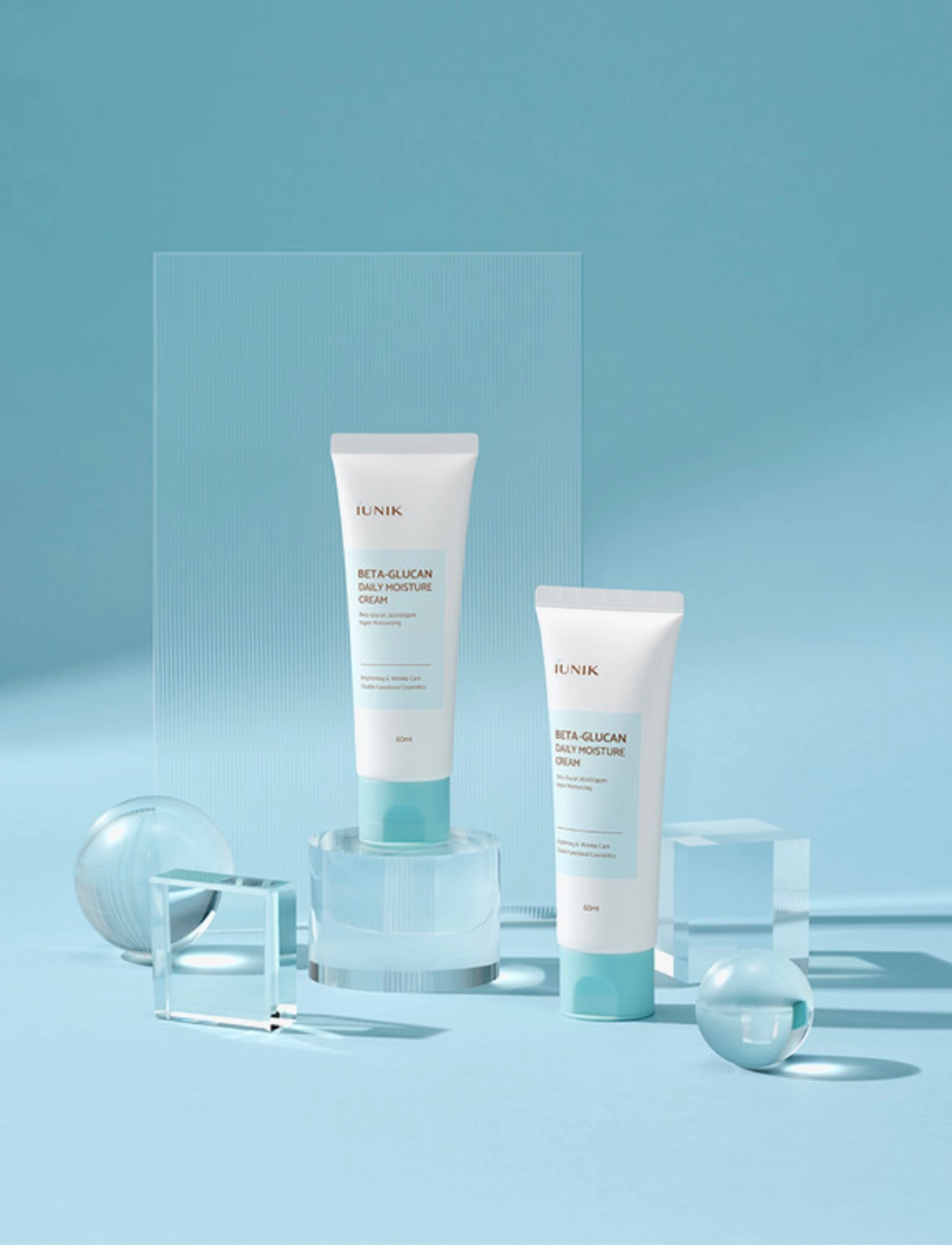 Iunik - Beta Glucan Daily Moisture Cream - dagkräm - clear - 1