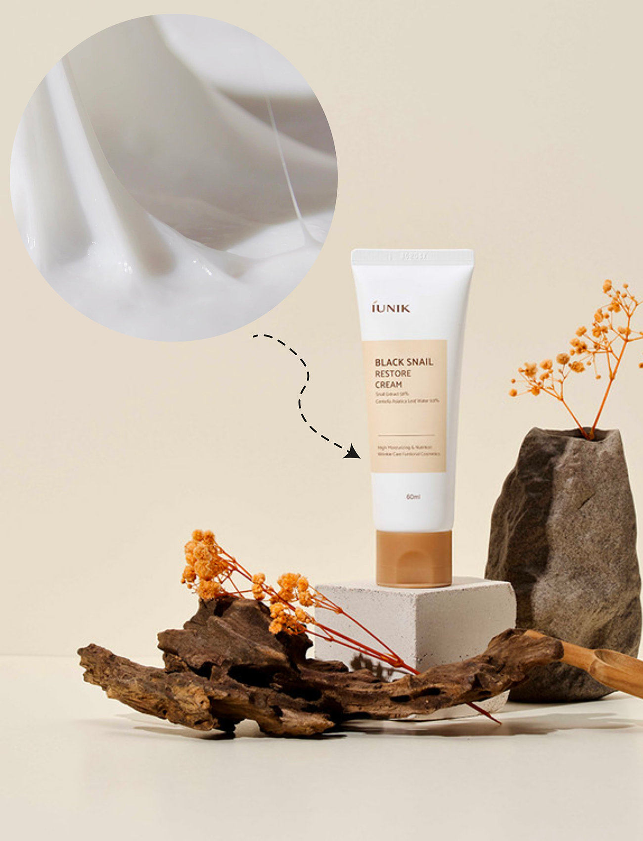 Iunik - Black Snail Restore Cream - clear - 4