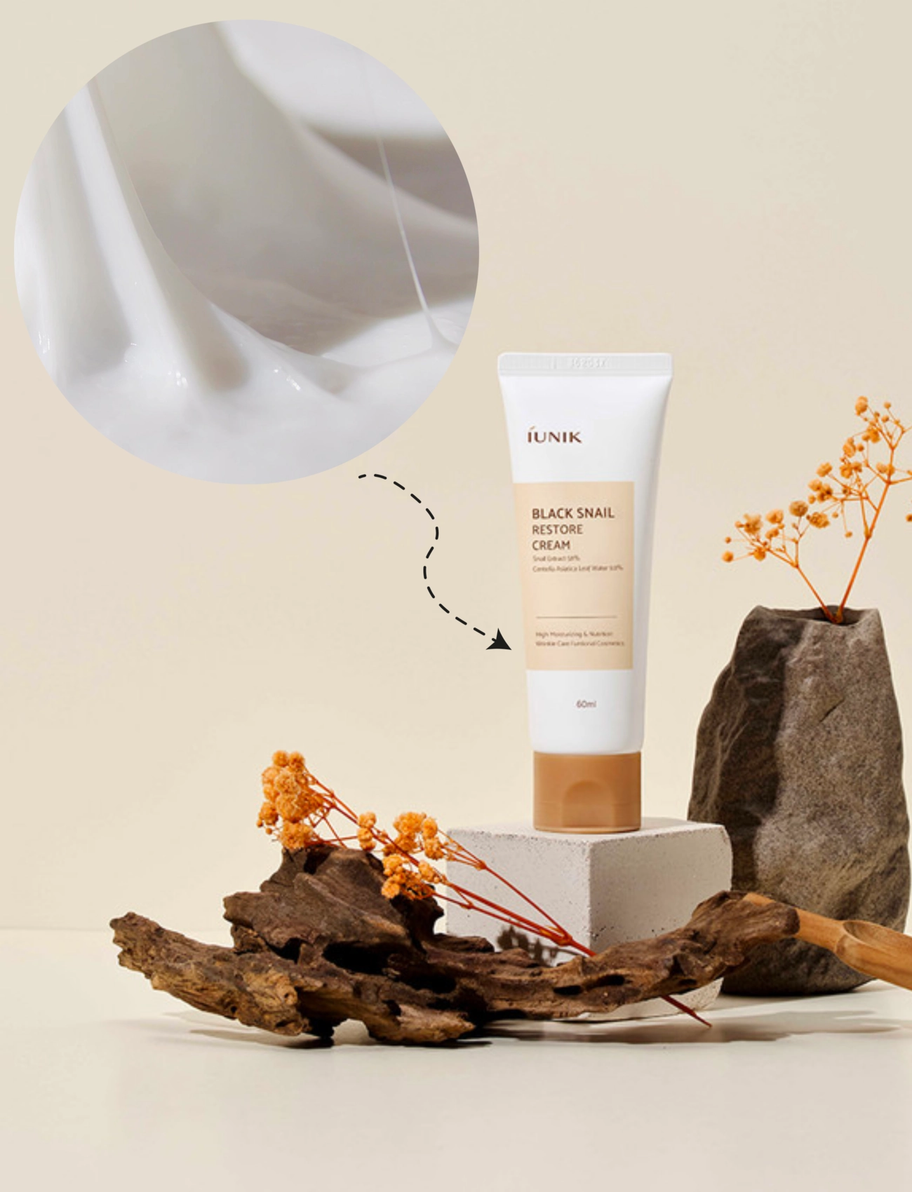 Iunik - Black Snail Restore Cream - clear - 4