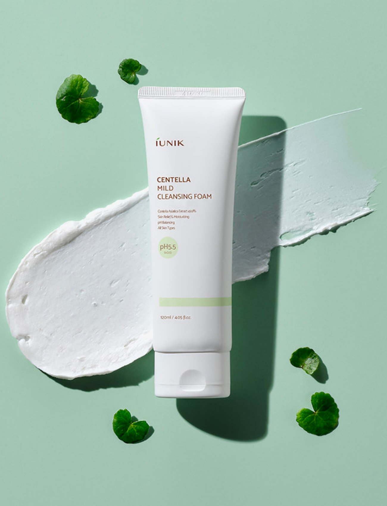 Iunik - Centella Mild Cleansing Foam - foaming cleanser - clear - 1