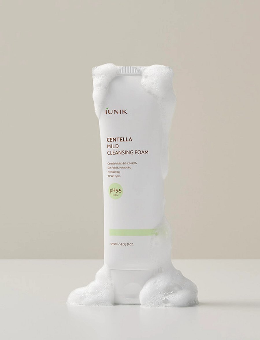 Iunik - Centella Mild Cleansing Foam - hreinsifroður - clear - 2