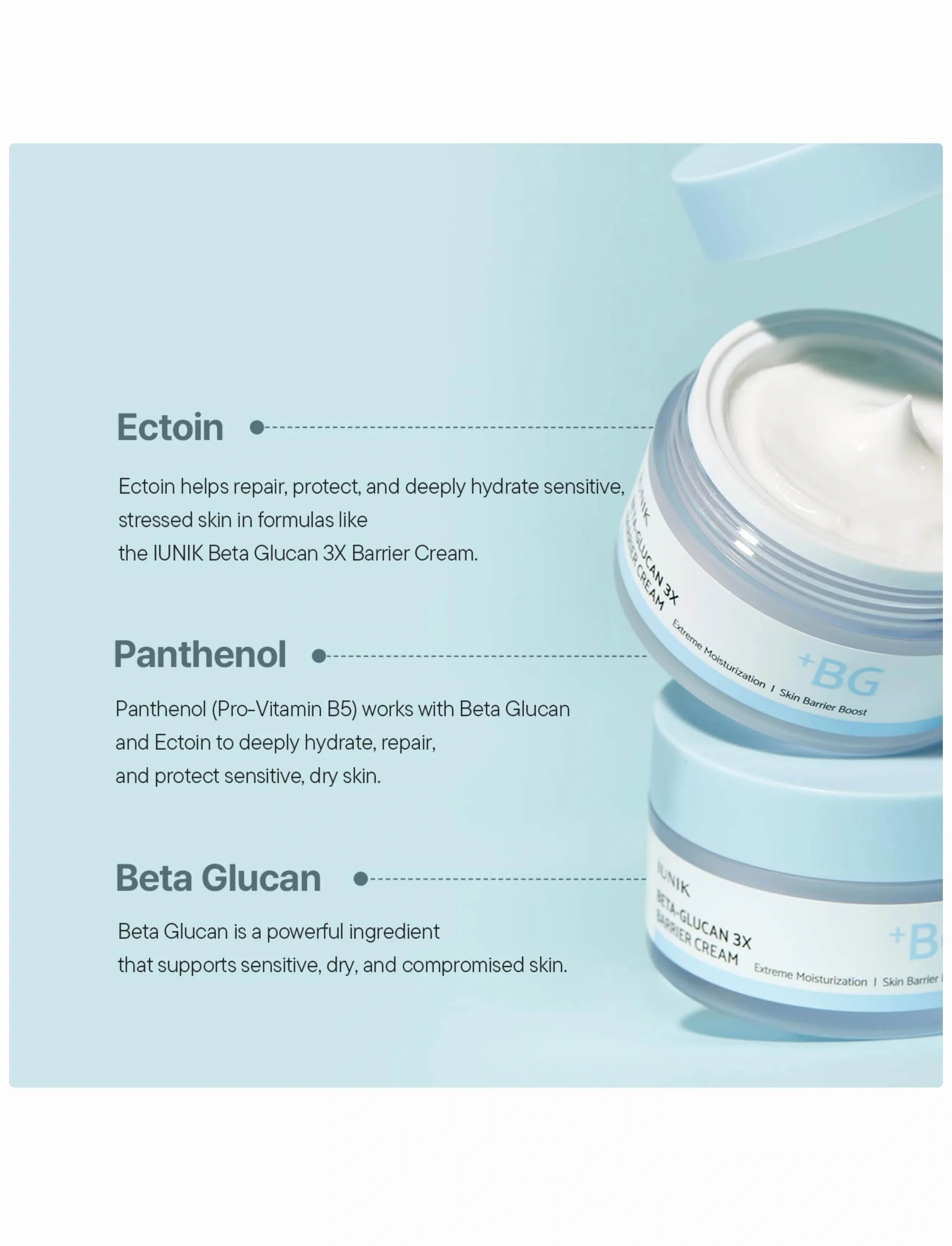 Iunik - Beta Glucan 3X Barrier Cream - clear - 4
