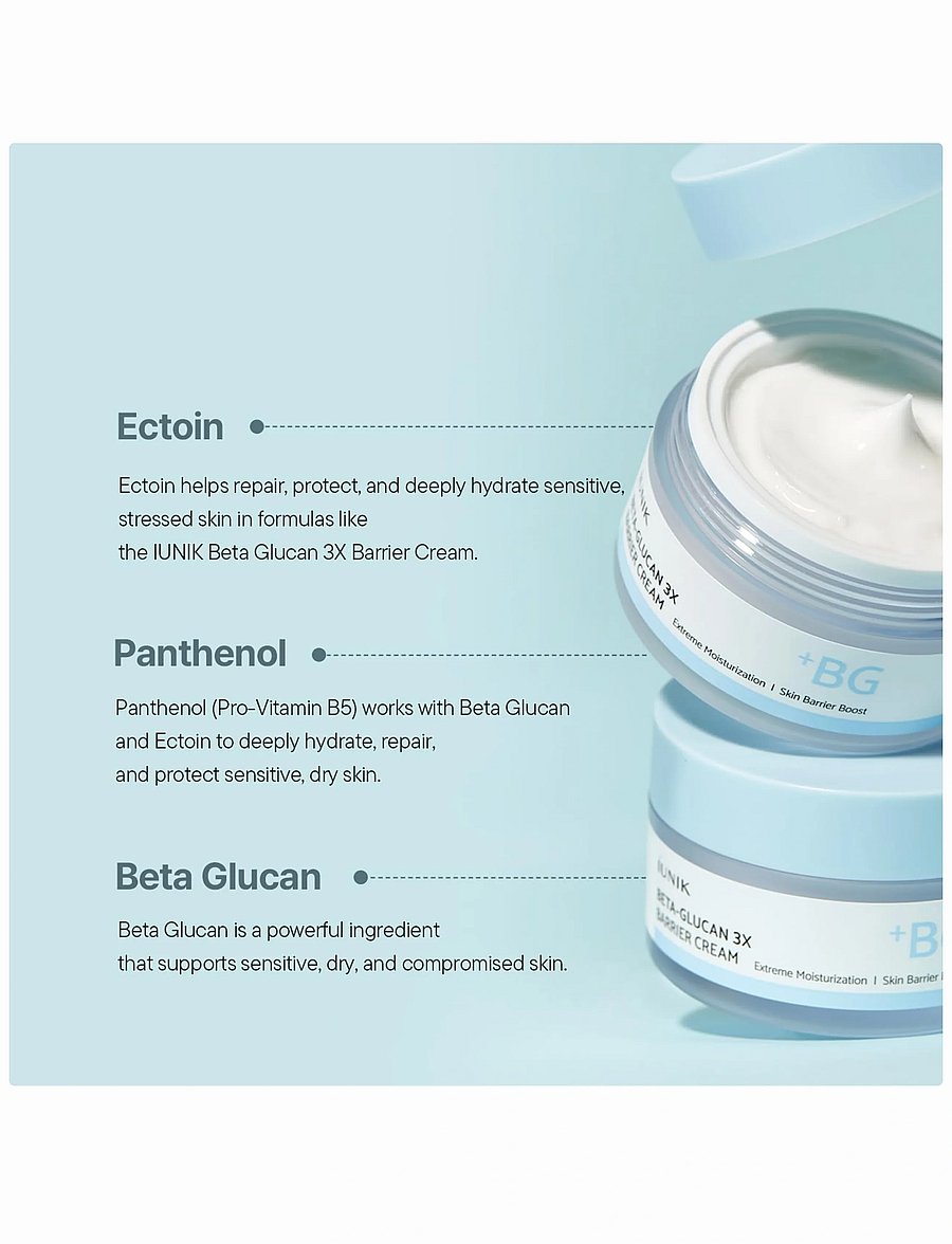 Iunik - Beta Glucan 3X Barrier Cream - dagkräm - clear - 4