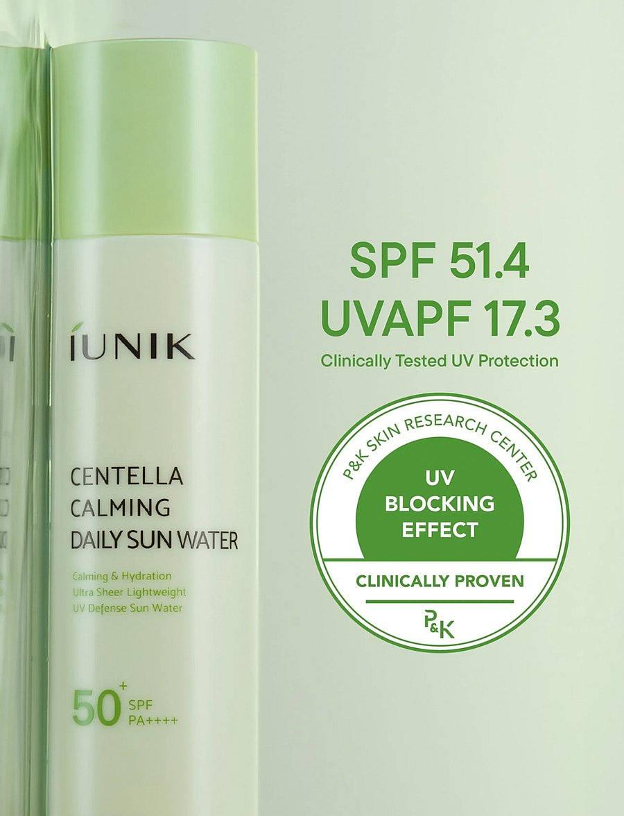 Iunik - Centella Calming Daily Sun Water SPF 50+ - til ansigtet - clear - 5