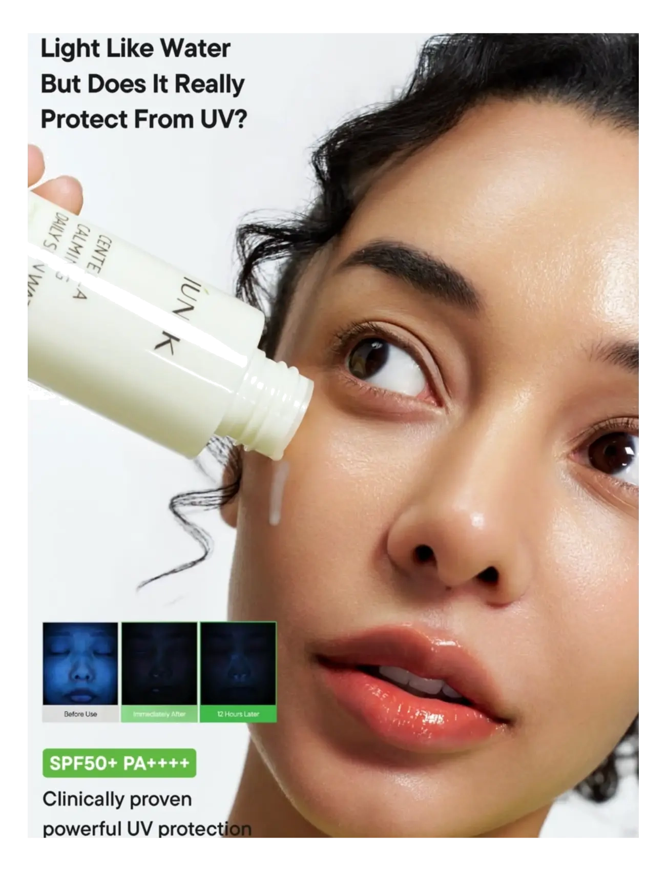 Iunik - Centella Calming Daily Sun Water SPF 50+ - til ansigtet - clear - 2
