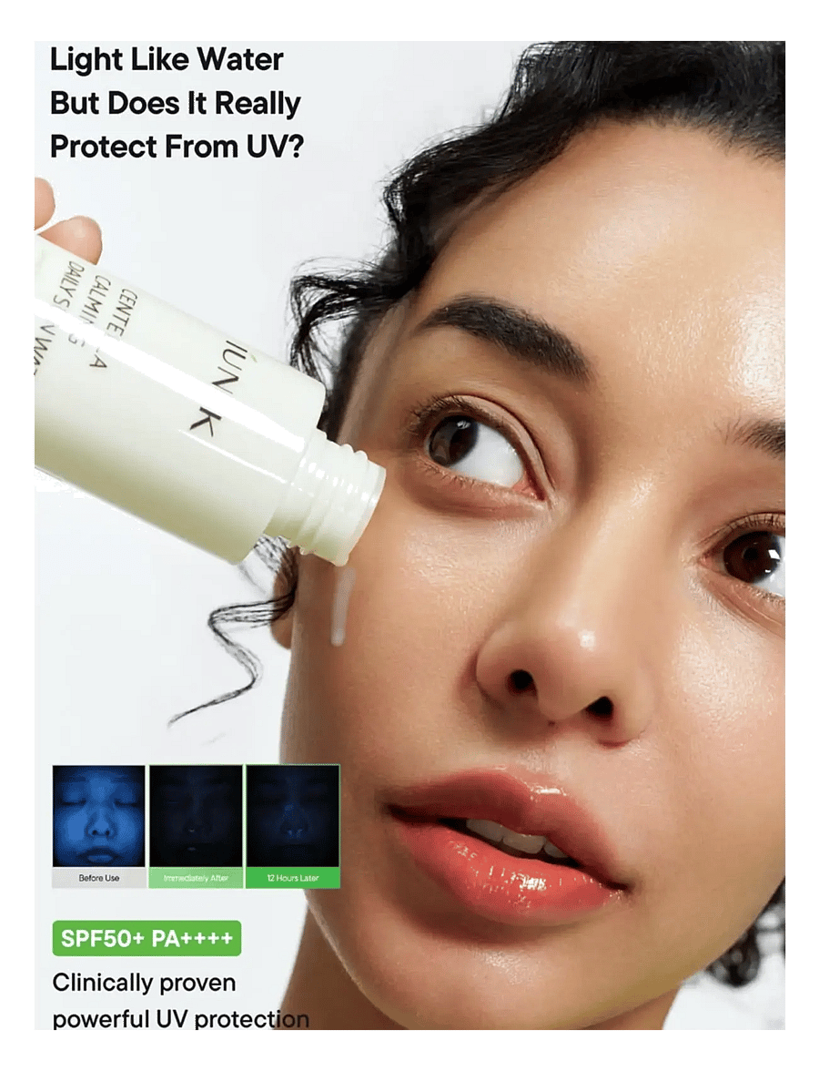 Iunik - Centella Calming Daily Sun Water SPF 50+ - til ansigtet - clear - 2