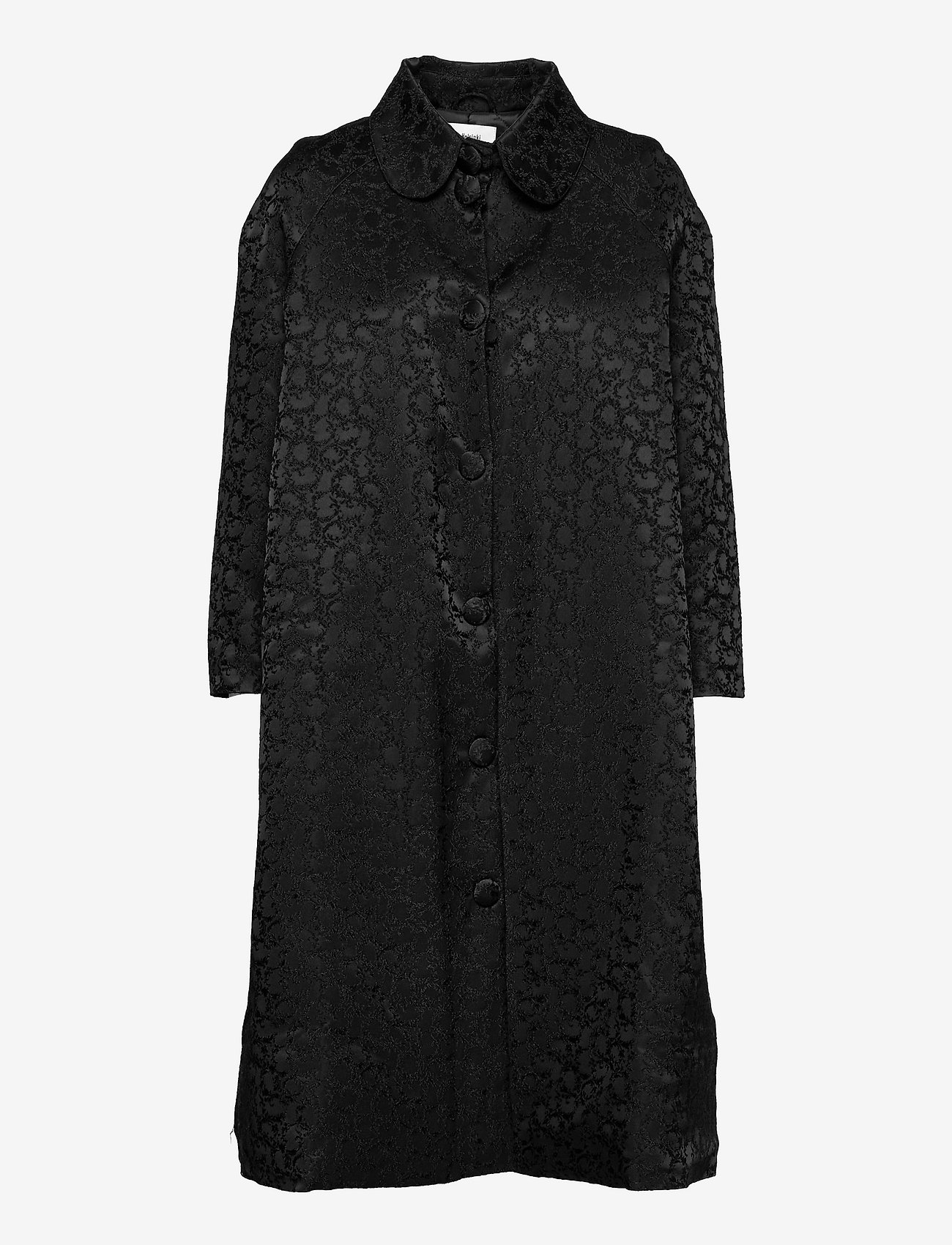 Ivana Helsinki - Satin Coat - winter jackets - black - 0