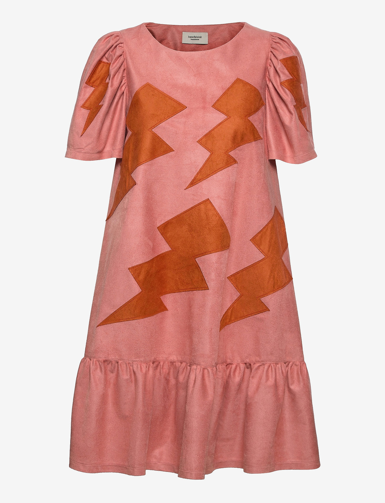 Ivana Helsinki - Lea - midi dresses - pink fake suede - 0