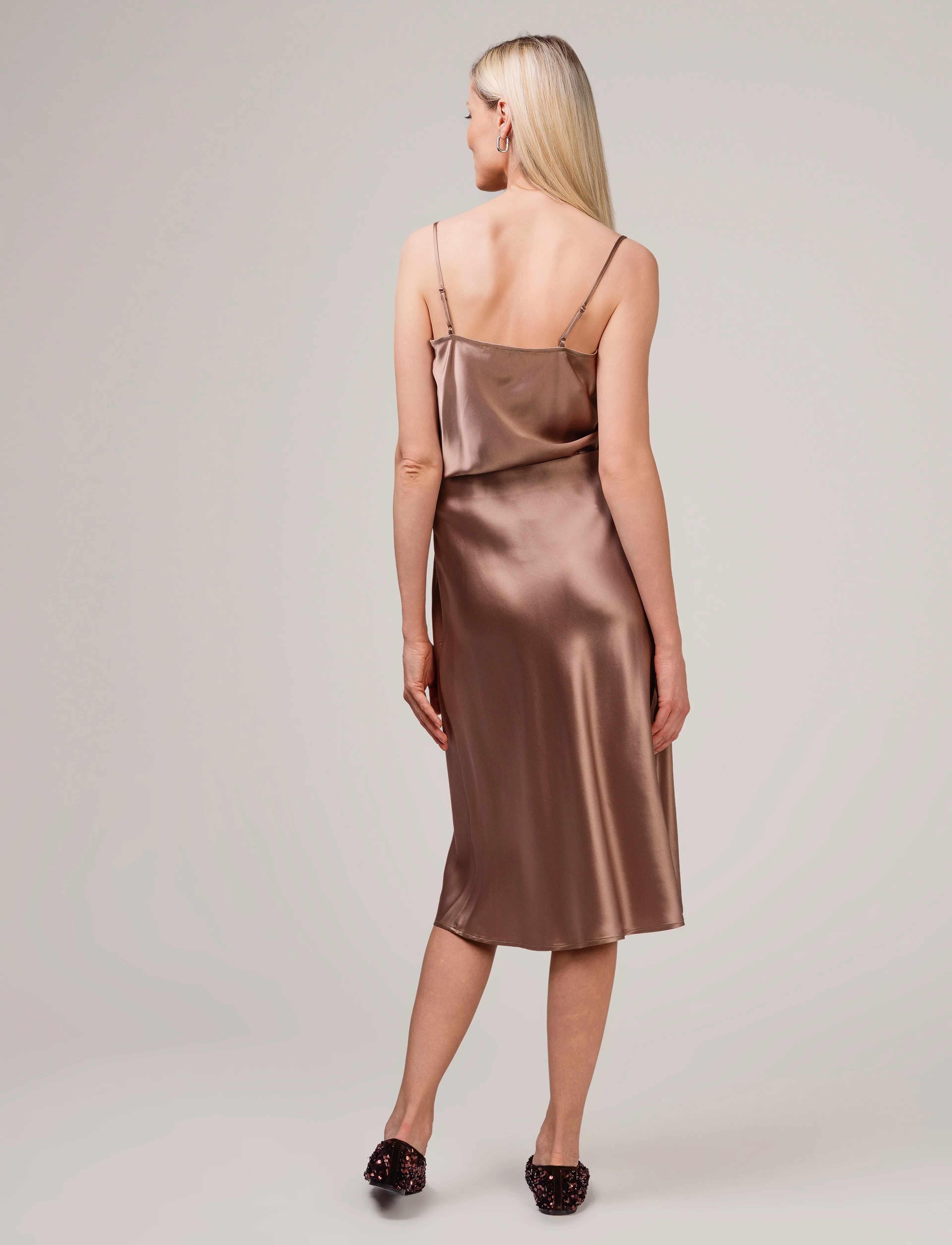 Ivo Nikkolo - Acetate-Blend Skirt, SIMPLITA - light nutria - 4