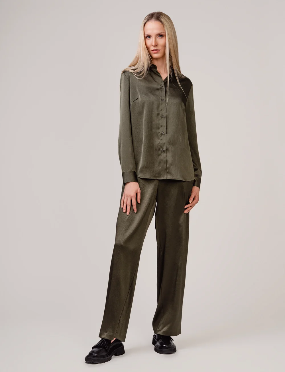 Ivo Nikkolo - Long Sleeve Blouse, PAPINA - langärmlige blusen - khaki - 4