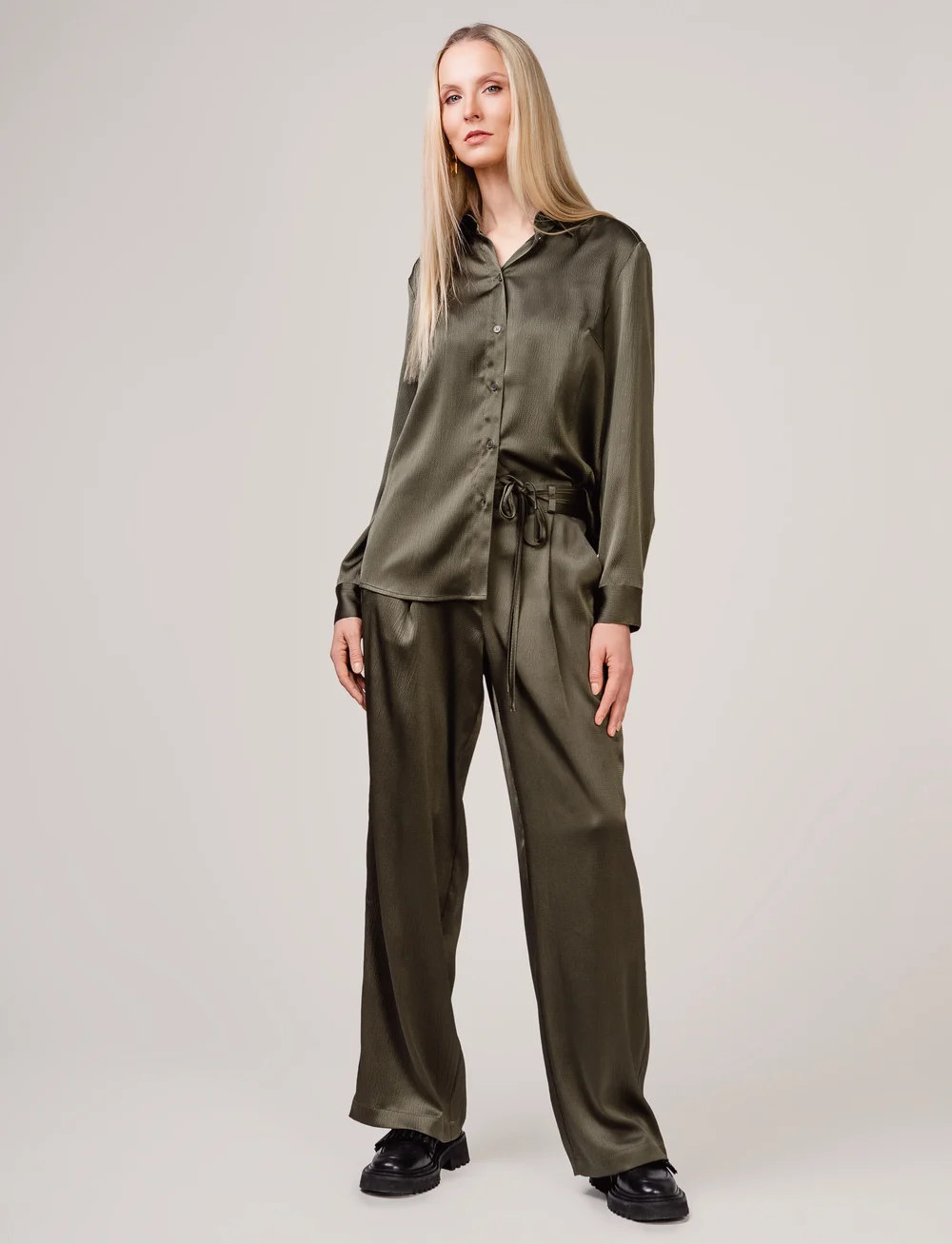 Ivo Nikkolo - Long Sleeve Blouse, PAPINA - langärmlige blusen - khaki - 5