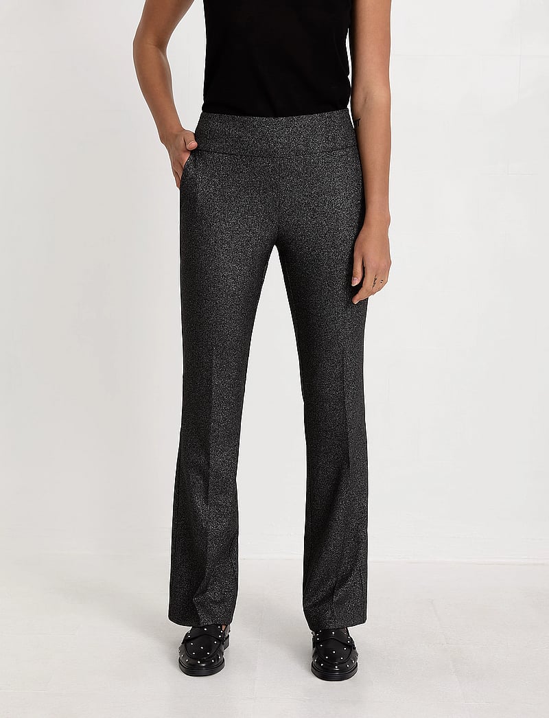 Ivo Nikkolo - Viscose-Blend Trousers, TOCUT - schlaghose - black - 5