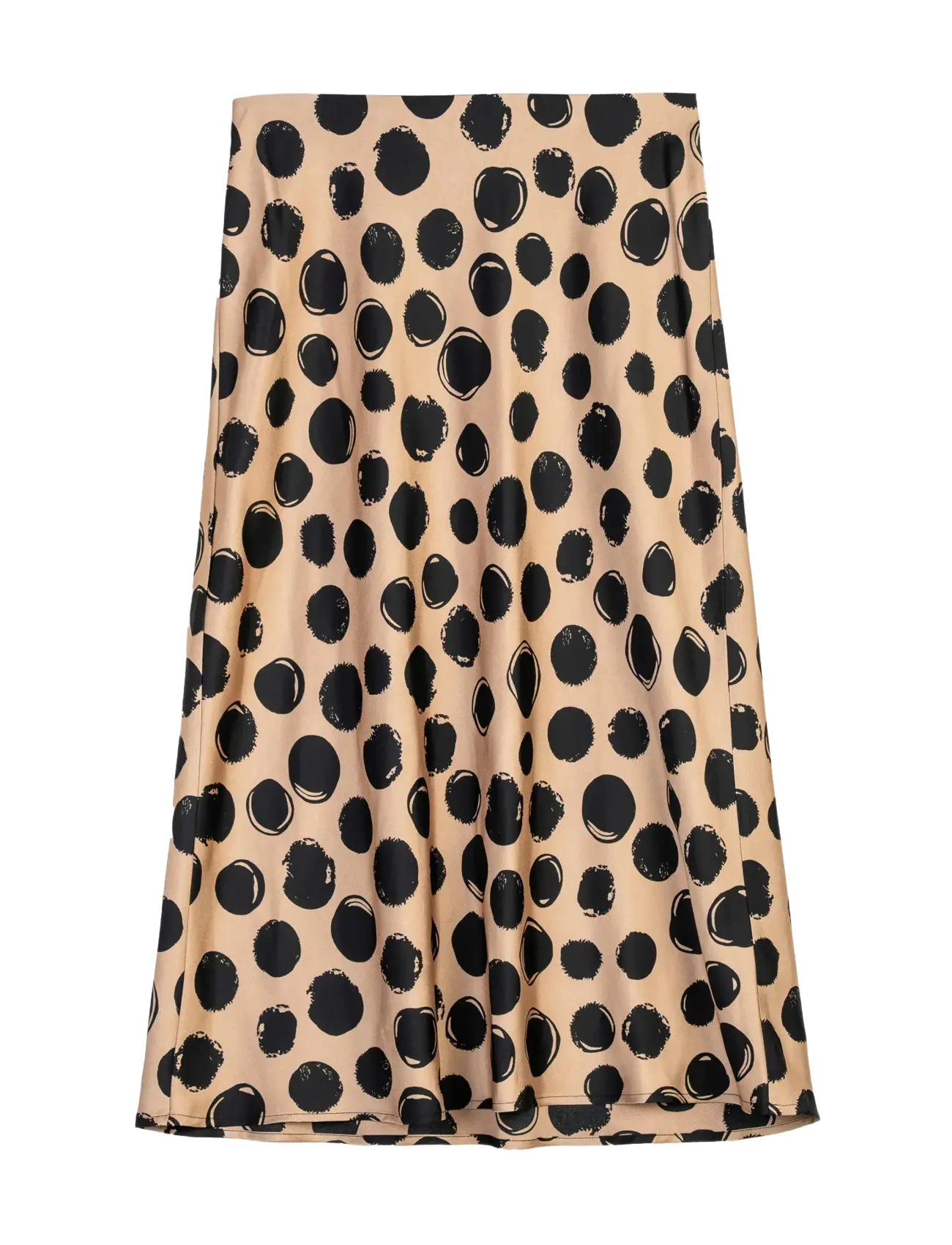 Ivo Nikkolo Viscose Midi Skirt, SIMPLILONG - Tøj - BEIGE / beige