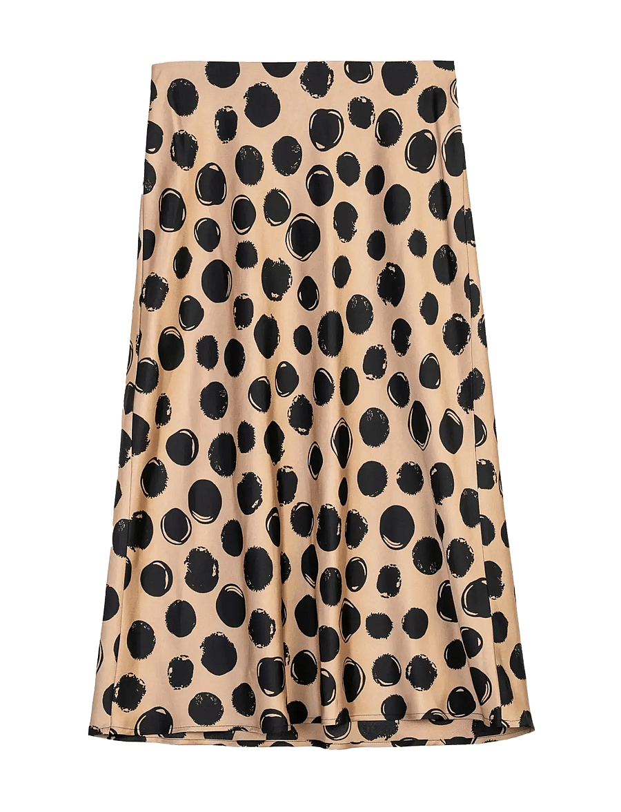 Ivo Nikkolo - Viscose Midi Skirt, SIMPLILONG - beige - 1