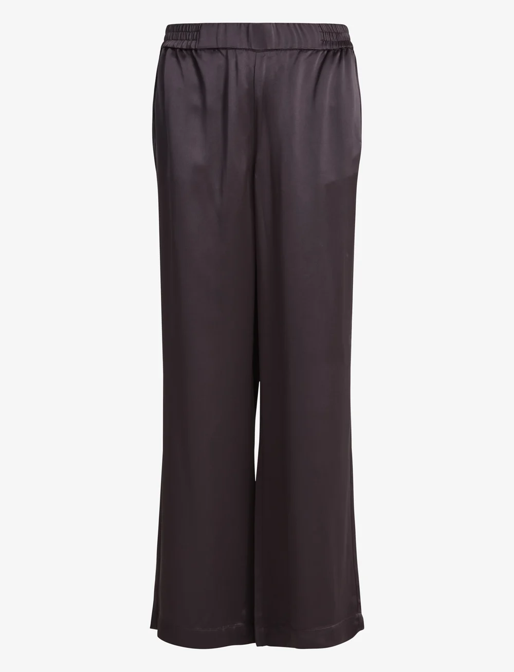 Ivo Nikkolo - Wide Leg Trousers, TESLITA 2 - laia säärega püksid - dark brown - 1