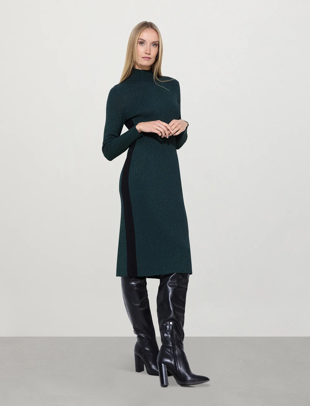 Ivo Nikkolo - Knitted Dress, DROWSKI - knitted dresses - dark green - 0
