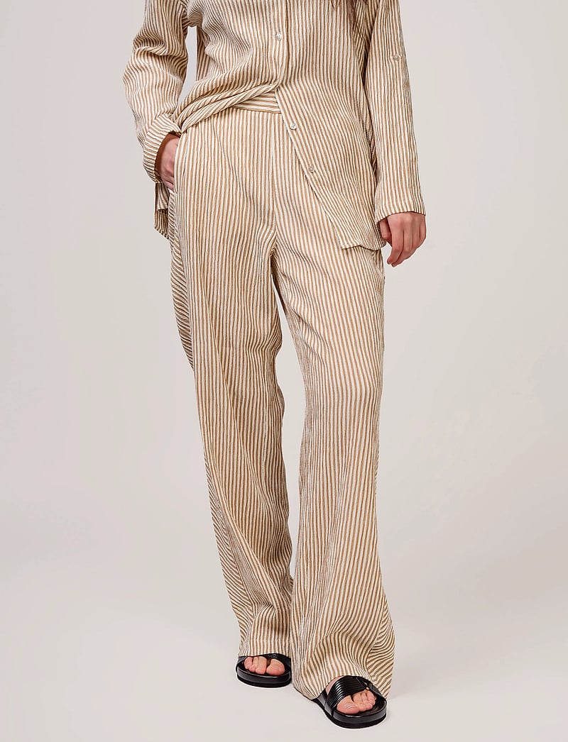Ivo Nikkolo - Woven Trousers, TIRGE - sirge säärega püksid - beige - 0