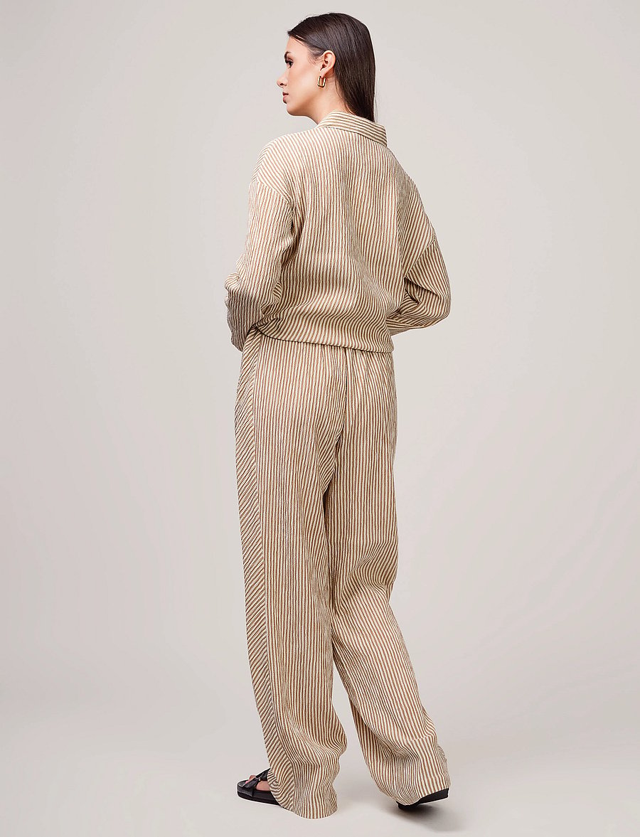 Ivo Nikkolo - Woven Trousers, TIRGE - bikses ar taisnām starām - beige - 4