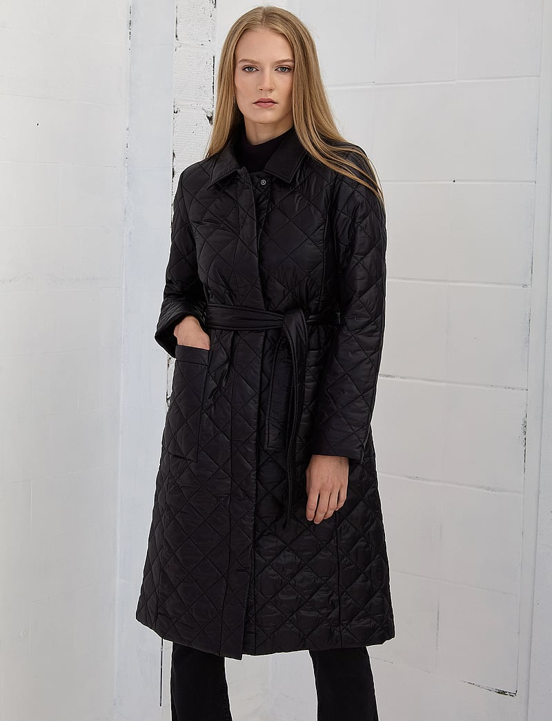 Ivo Nikkolo - Quilted Coat, MACI - frühlingsjacken - black - 0