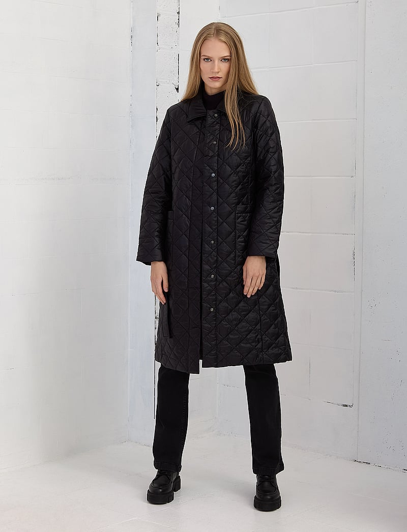Ivo Nikkolo - Quilted Coat, MACI - frühlingsjacken - black - 4