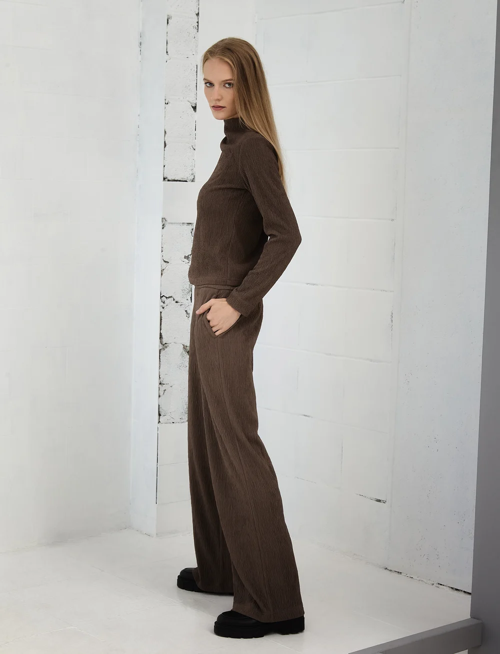 Ivo Nikkolo - Viscose-Mix Trousers, TANARYS - vida byxor - brown - 4