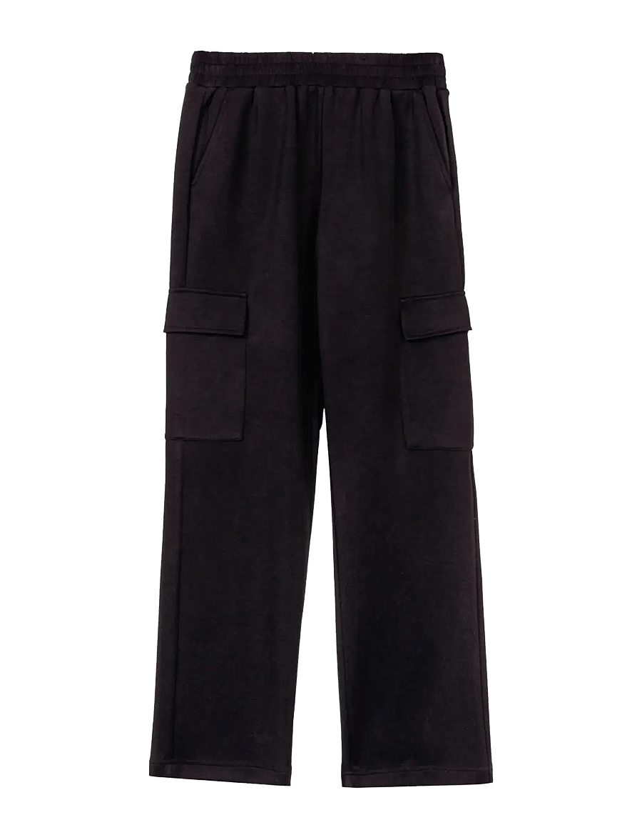 Ivo Nikkolo - Jersey Trousers, TEWY - cargobyxor - black - 1