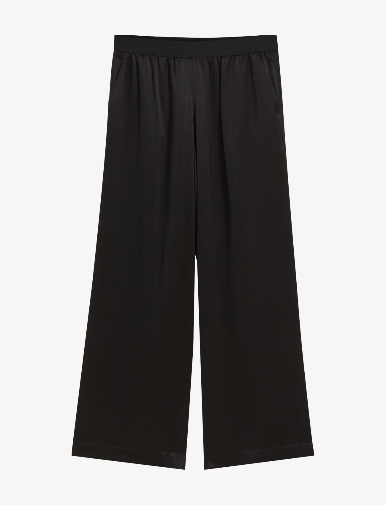 Ivo Nikkolo Wide Leg Trousers, TERENITY - Bukser - BLACK / black