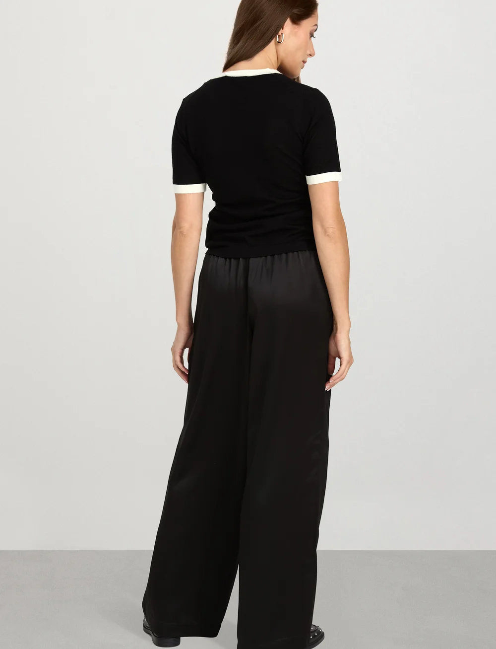 Ivo Nikkolo - Wide Leg Trousers, TERENITY - vida byxor - black - 3