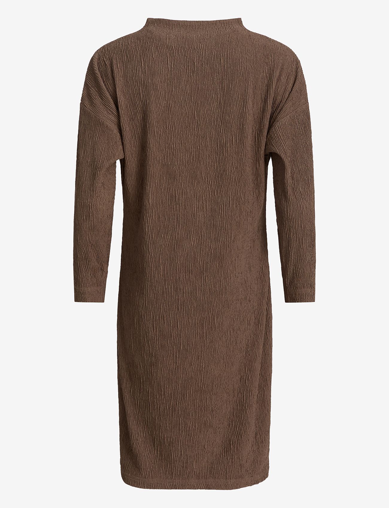 Ivo Nikkolo - Long Sleeve Dress, DORIGA - stickade klänningar - brown - 2