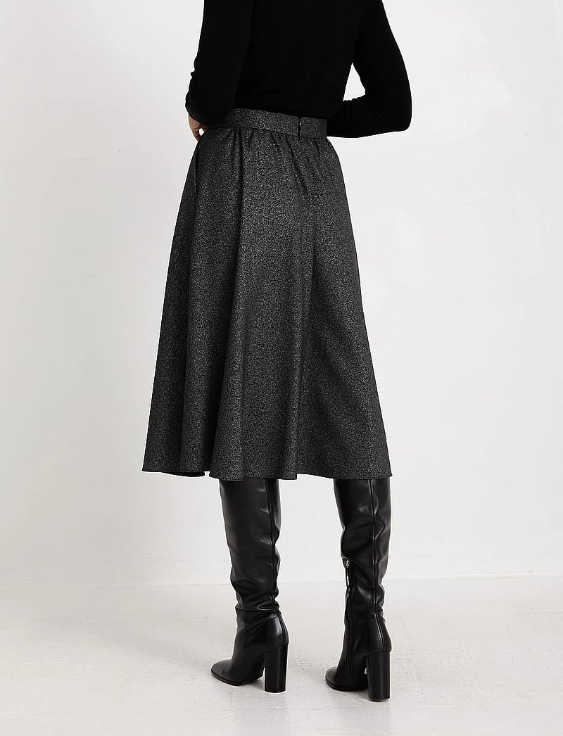 Ivo Nikkolo - Viscose-Blend Skirt, SAHAR - midiseelikud - black - 3